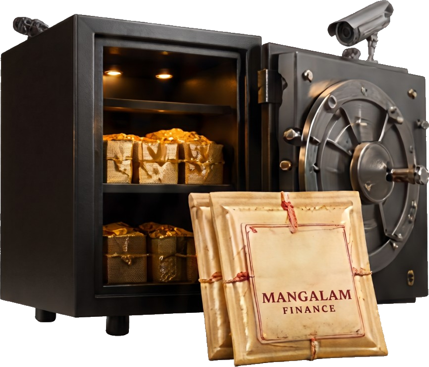 Vault with secured gold packets